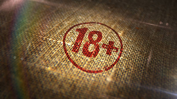 istock 18 plus adults only age prohibition stamp and stamping 2213866418
