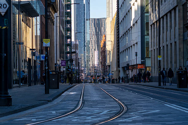 istock Tramway to St Peter's Square Manchester 2213868954