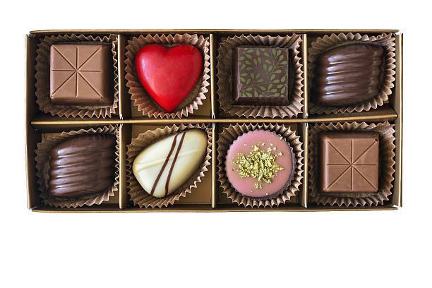A range of chocolate candies with different flavors from creamy milk chocolate to rich dark chocolate. Carefully crafted pieces make a great gift.