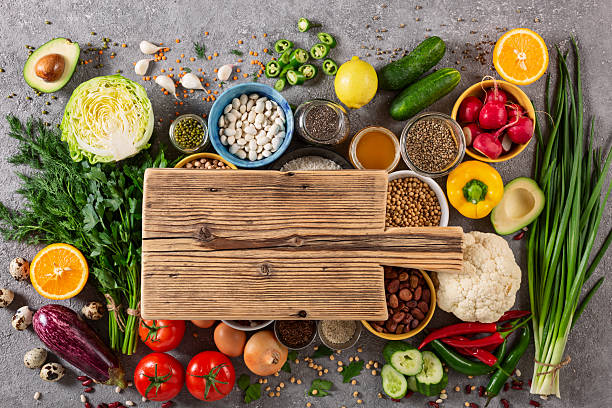 istock Large set of balanced nutrition products 2213873164