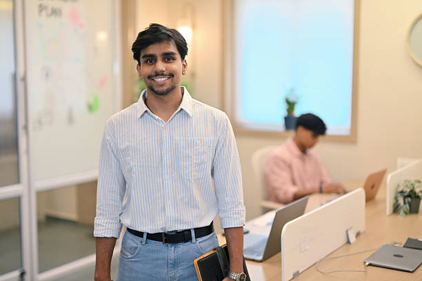 istock Ambitious Indian Start-up Leader in Office Setting 2213873501