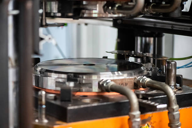 Vinyl record press factory machinery