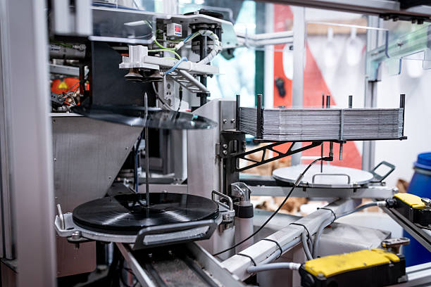 Vinyl record press factory machinery