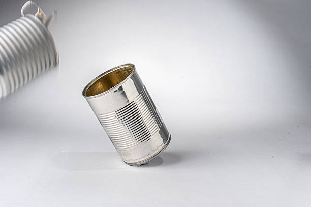 aluminum can isolated on white