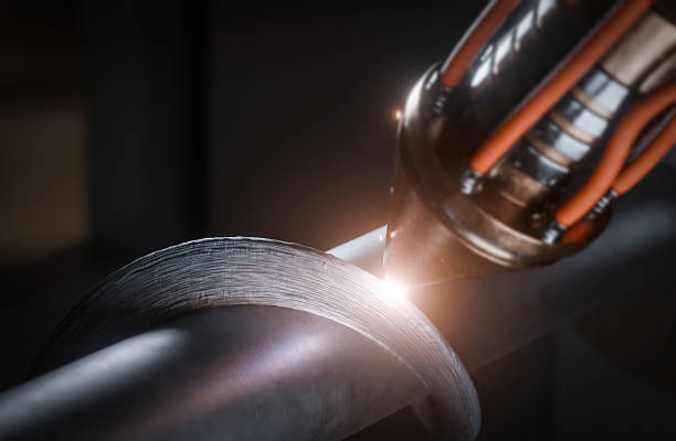 istock High-precision CNC 3D printing process of a large metal auger 2213882634