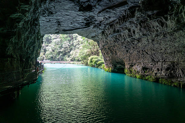 istock Underground river valley karst caves in Guizhou, China 2213886877