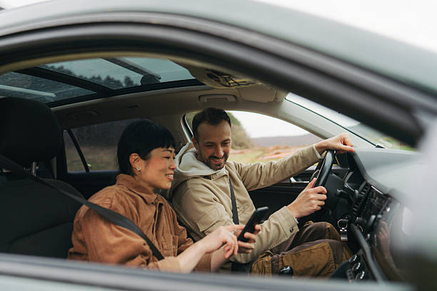 istock Couple on the road trip 2213886896