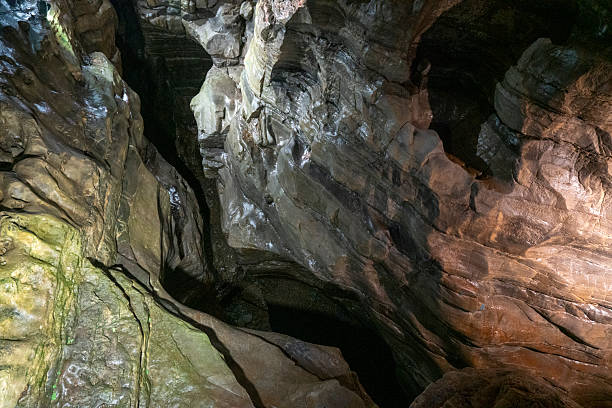 Underground river valley karst caves in Guizhou, China
