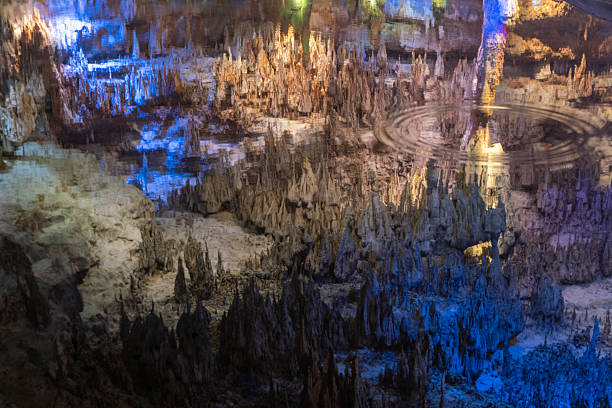 Underground river valley karst caves in Guizhou, China