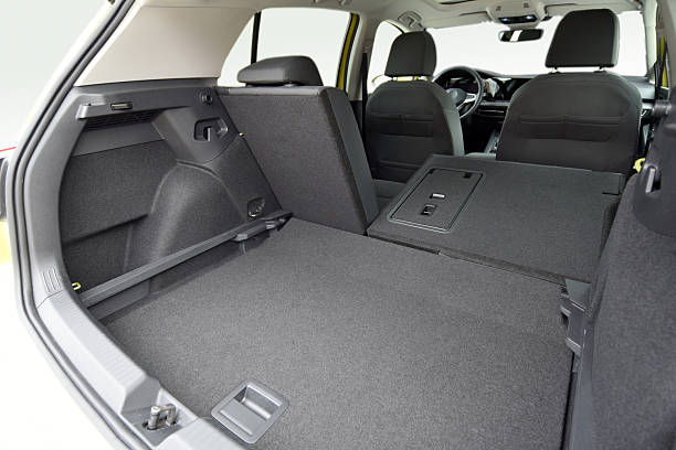 istock Car trunk with rear seats folded 2213902786