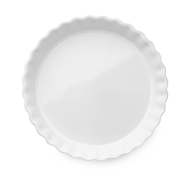 istock One ceramic casserole isolated on white, top view. Cooking utensil 2213903048
