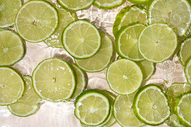 istock Citrus Lime Splash In Water. Tropical Summer Vibes. 2213905070