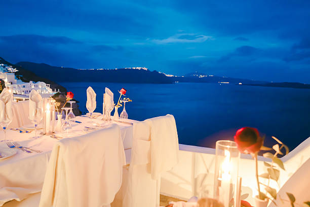 Beautiful landscape at Santorini in Greece