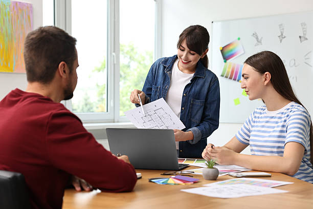 istock Group of designers working together in office 2213927823