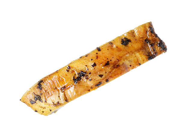 istock Piece of grilled chicken meat isolated on white 2213928638