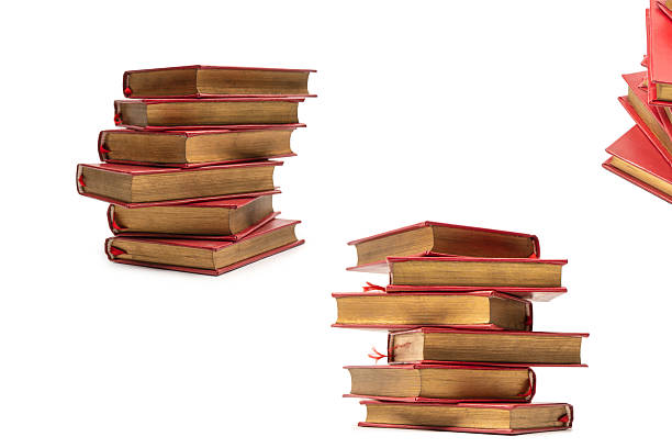 istock Old books isolated on white background. 2213929489