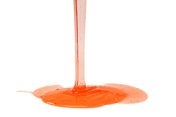 istock Red slime toy isolated on a white background. 2213929560