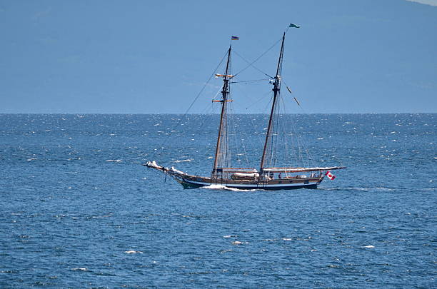istock A Topsail Schooner on the Pacific coastline 2213930245