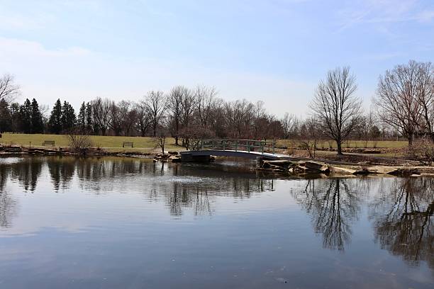 istock Wood Bridge in the Park 2213935235