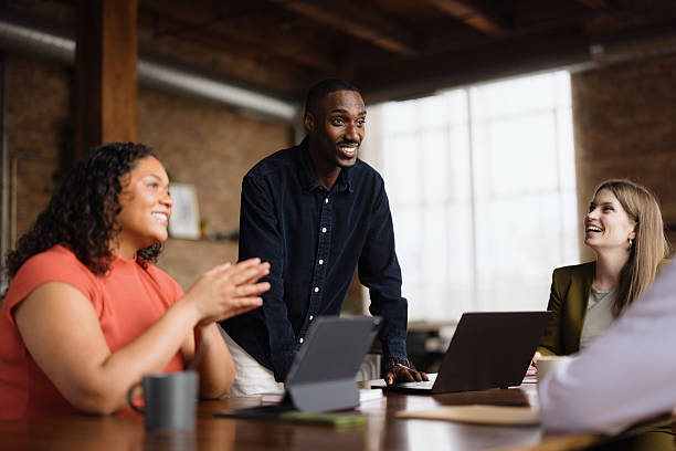 istock Young business team collaborating on a project during a meeting 2213936219
