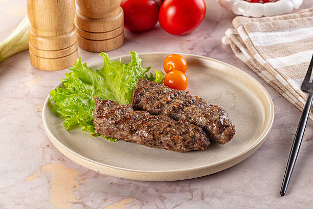 istock Hot beef kebab minced meat 2213939184