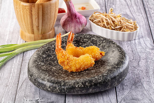 istock Golden crunhy breaded prawn appetizer 2213939186