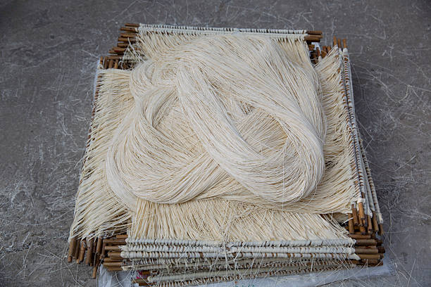 Changsha, China - 28 Feb 2024: A large bowl of seasoned noodles is displayed at a market stall, surrounded by various other colorful and flavorful foods, showcasing traditional Chinese cuisine.