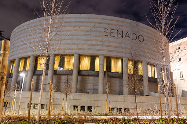 istock Spanish Parlament Senate Building Facade in Madrid 2213943167