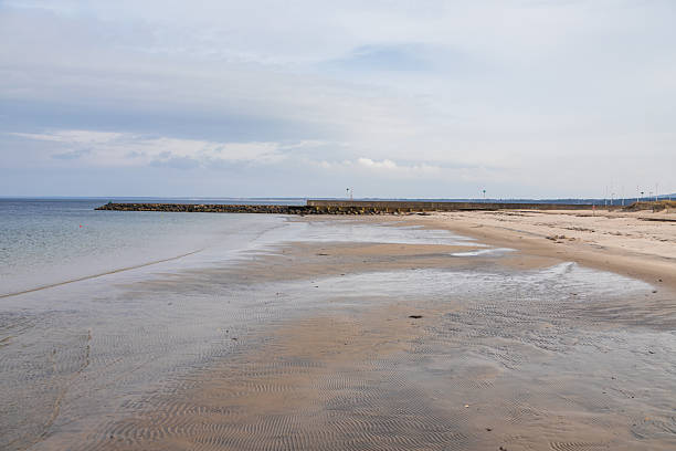 istock Empty sandy beach and breakwater in Torekov, Sweden. 2213946209
