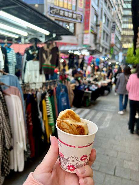 istock Korean Hotteok sweet pancake in a cup 2213949620