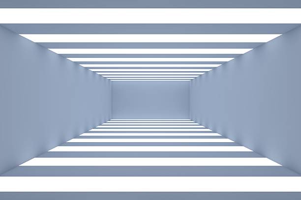 Abstract background, stage geometry shaped podium mockup for product display, tunnel with lights