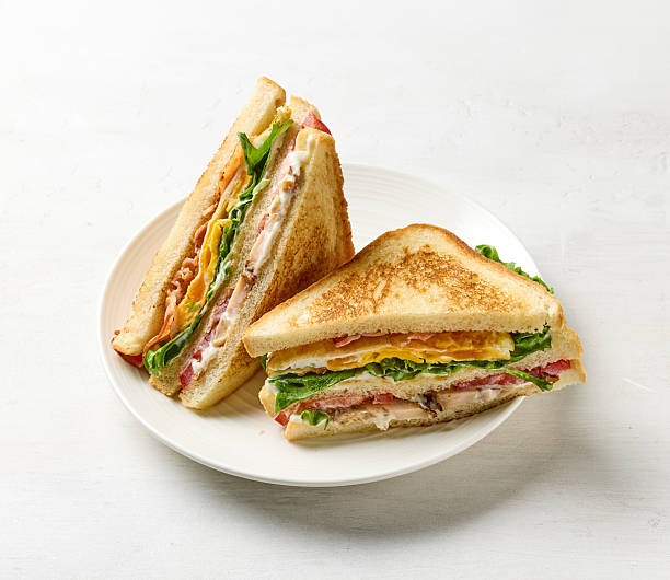 istock club sandwich on white plate 2213951187