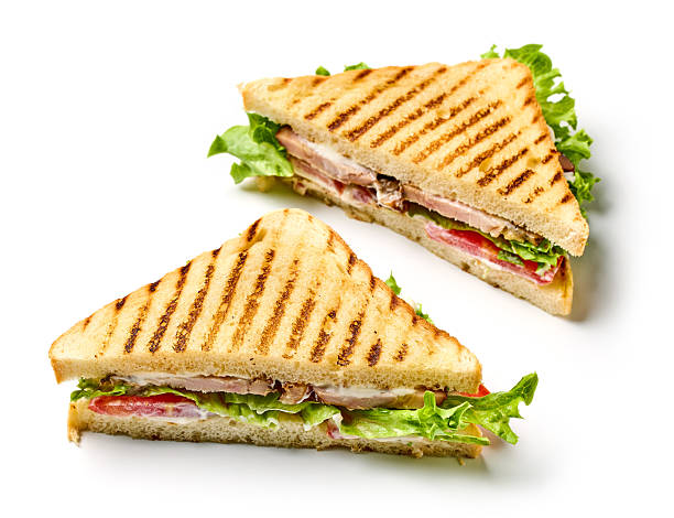 istock club sandwich on white background 2213951204