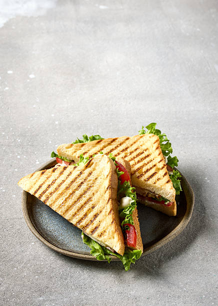 istock club sandwich on plate 2213951205