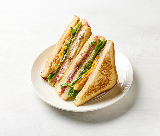 club sandwich on plate