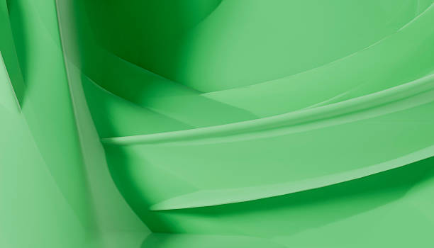 istock Abstract green spiral creating a modern and elegant design 2213958088