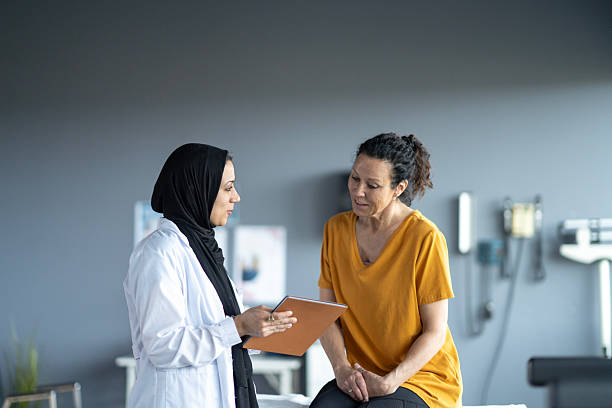 istock Professional Medical Consultation Between Doctor and Patient in a Modern Interior 2213961237
