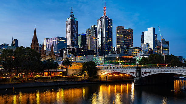 istock Evening view of Melbourne CBD, Victoria, Australia 2213962536
