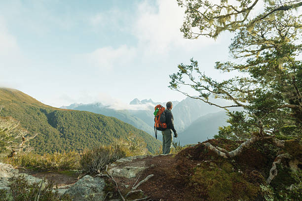 istock Man hiking to greater destinations. 2213968676