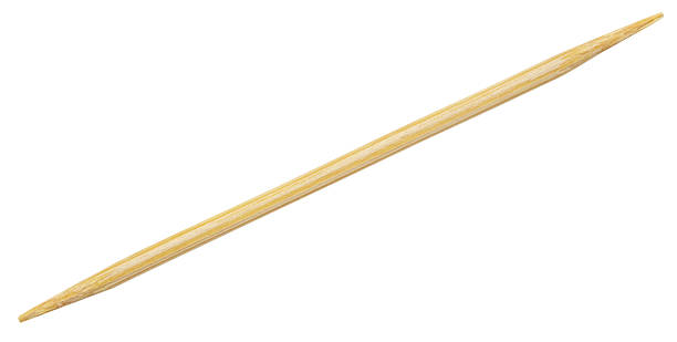 istock Wooden toothpicks isolated on white background 2213972525