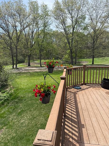 istock View from a deck in the summer in Michigan 2213974428