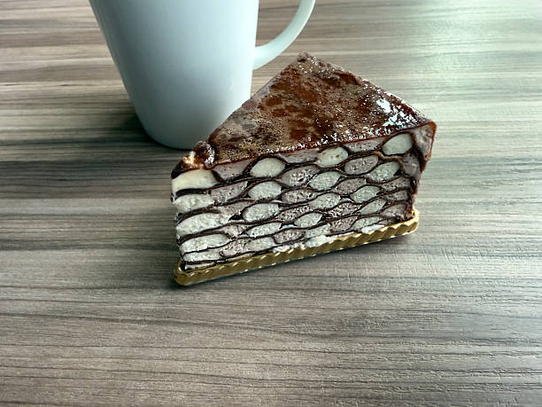istock Chocolate pastry and coffee for morning breakfast meal 2213974489