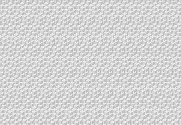 istock Geometric pattern. Seamless texture of 3D isometric cubes in cool gray tones. Modern, abstract backdrop for web design, print, and creative projects. 2213980167