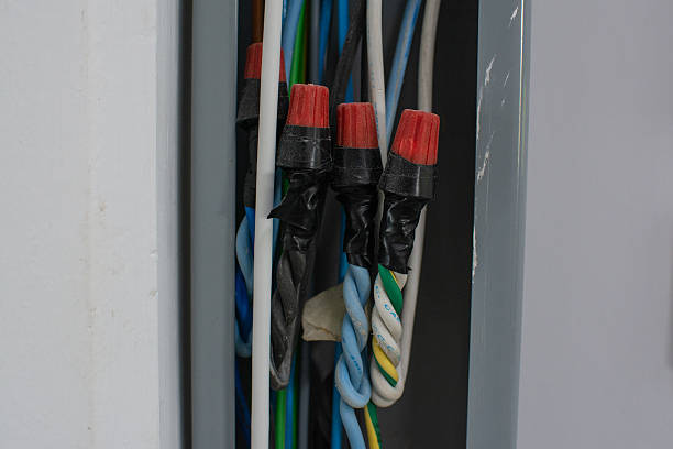 istock group of power lines inside electrical wireway installed on the wall 2213983575