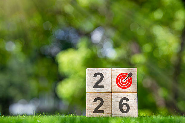 istock 2026 new year goal plan action. Goal achievement. Ambition aiming success. Setup objective target business planning of new year concept. business planning in 2026. Target concept for new year 2026 2213983734