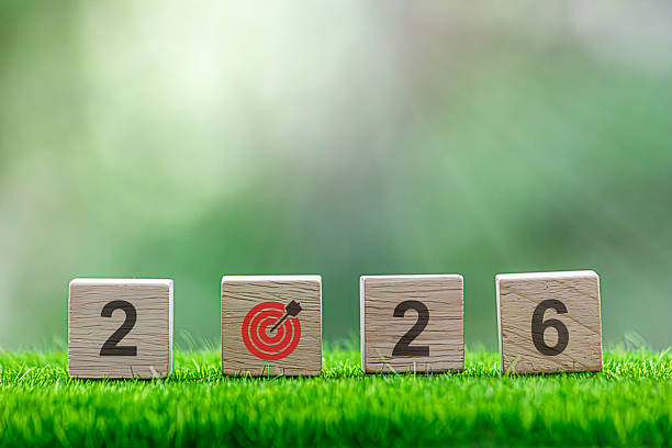 istock 2026 new year goal plan action. Goal achievement. Ambition aiming success. Setup objective target business planning of new year concept. business planning in 2026. Target concept for new year 2026 2213984009
