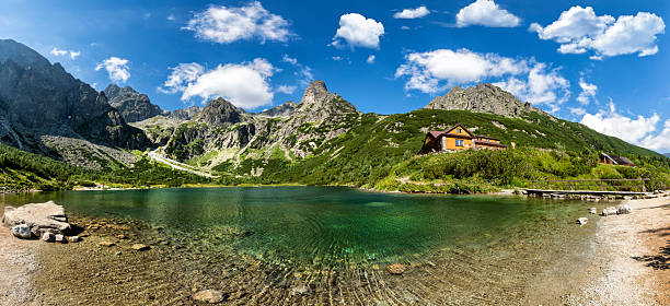 istock Beautiful summer panorama of mountains range 2213996992
