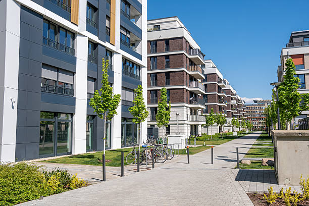 istock New development area with apartment buildings 2213997484