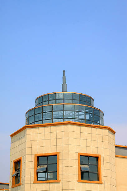 istock Building in the blue sky background 2213998463