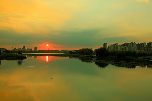istock Waterfront city building scenery 2213999510